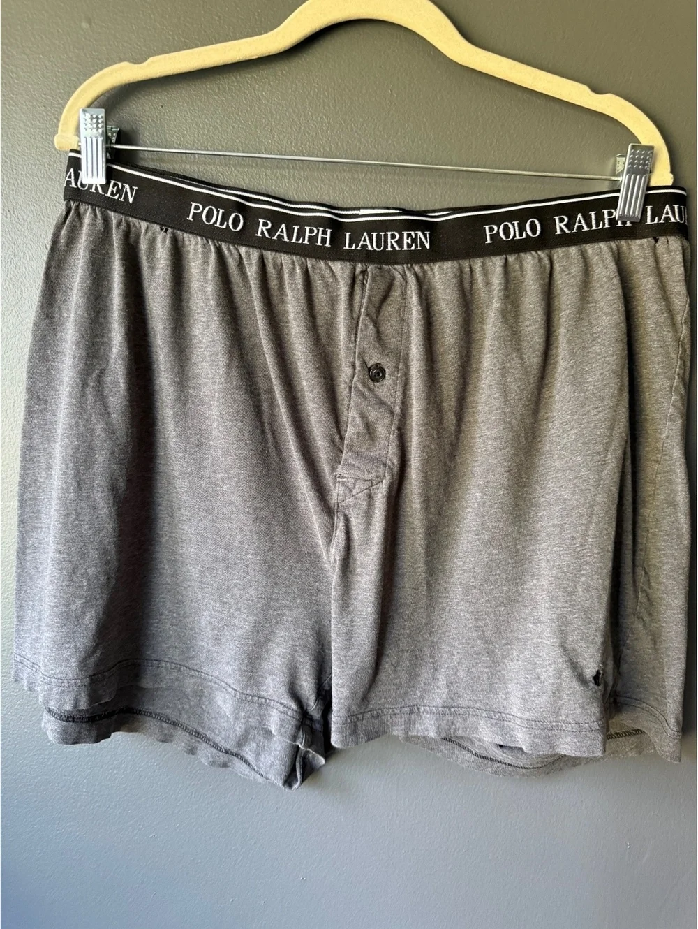 Polo Ralph Lauren Men's Classic Fit Boxer Shorts 2XL Gray Cotton